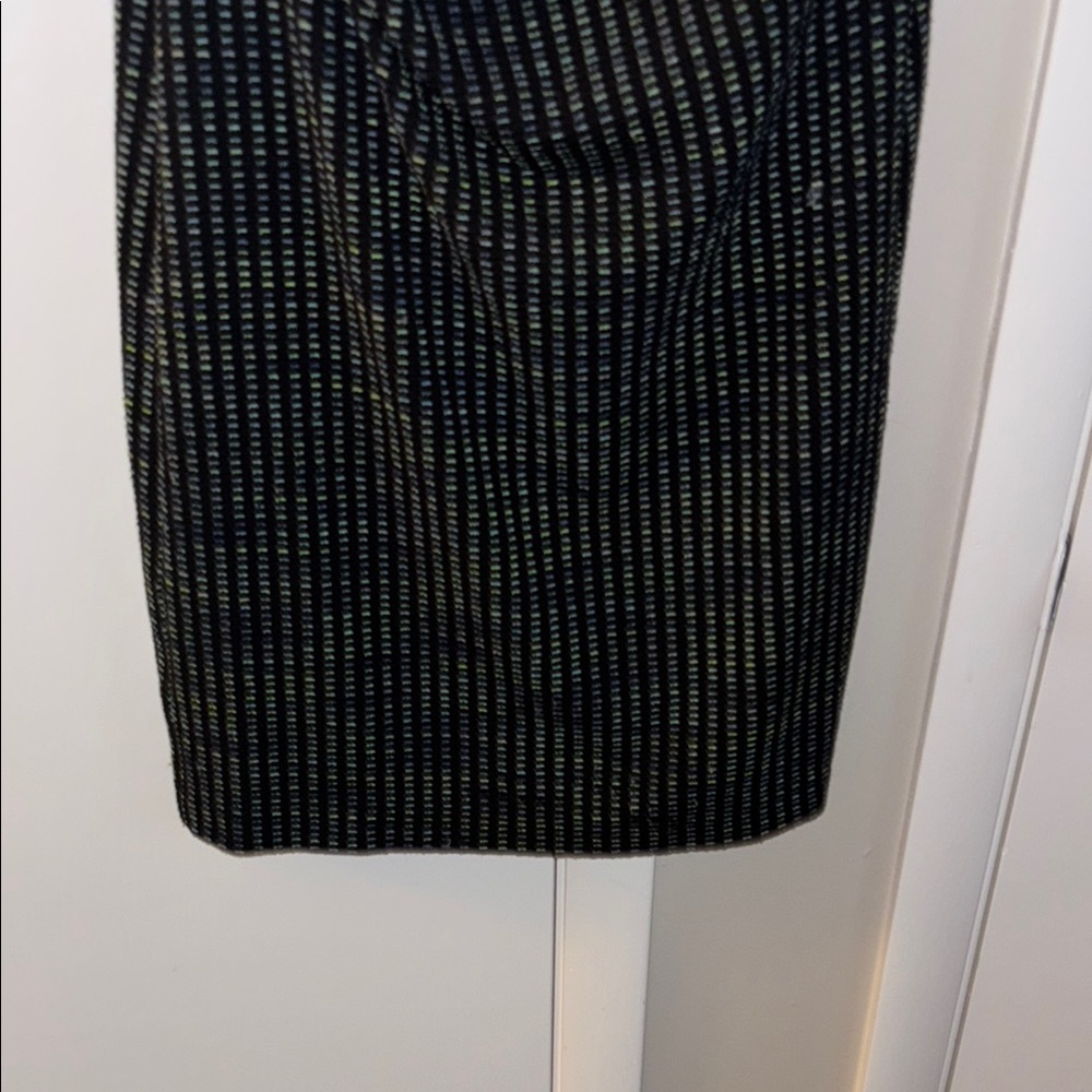 Ann Taylor Petite Tweed Black Blue and Green Dress - Picture 3 of 7